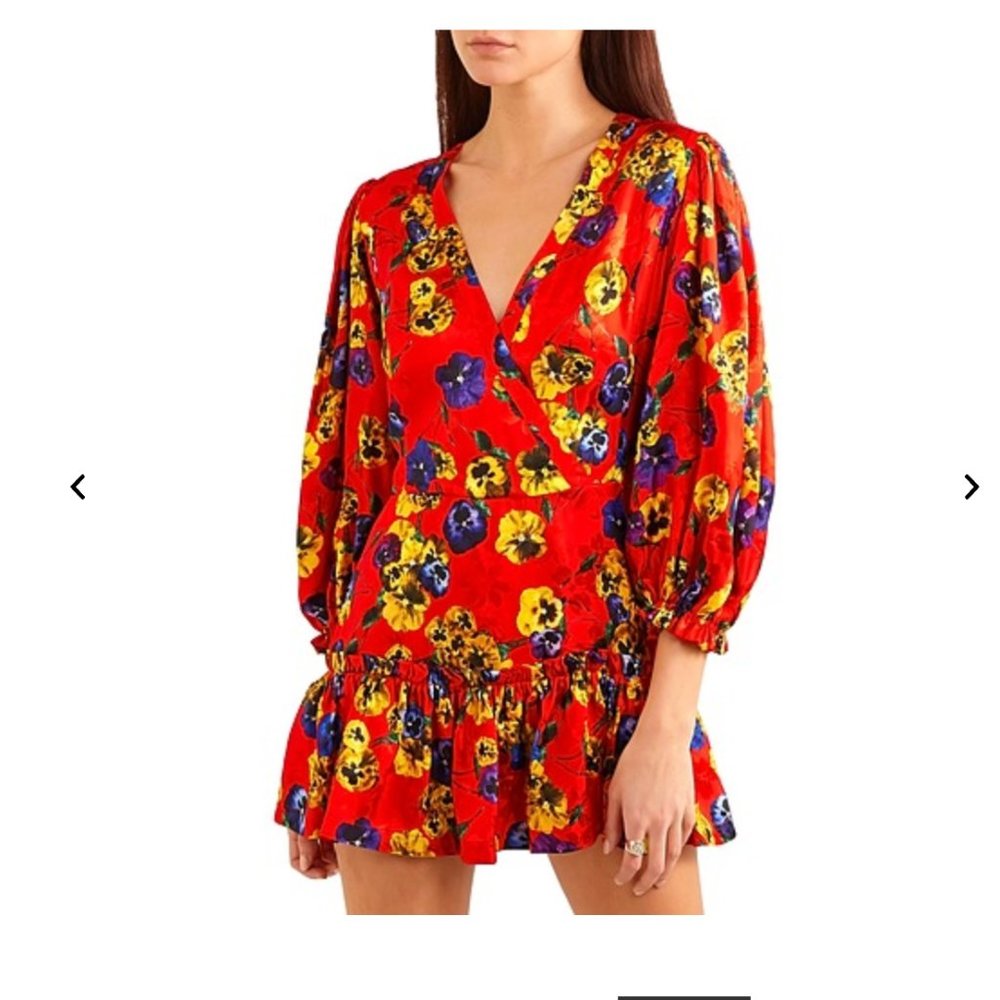 The Attico Ruffled Floral Pansy Dress, gorgeous!